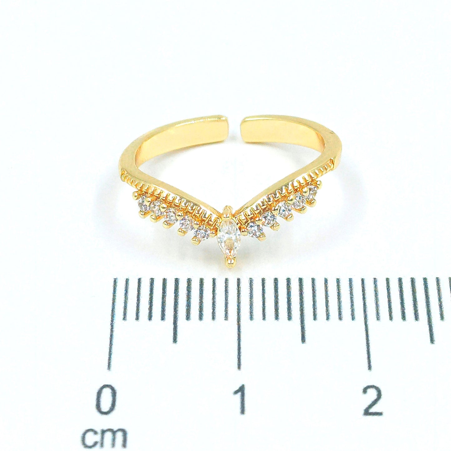 Anillo corona microzircones