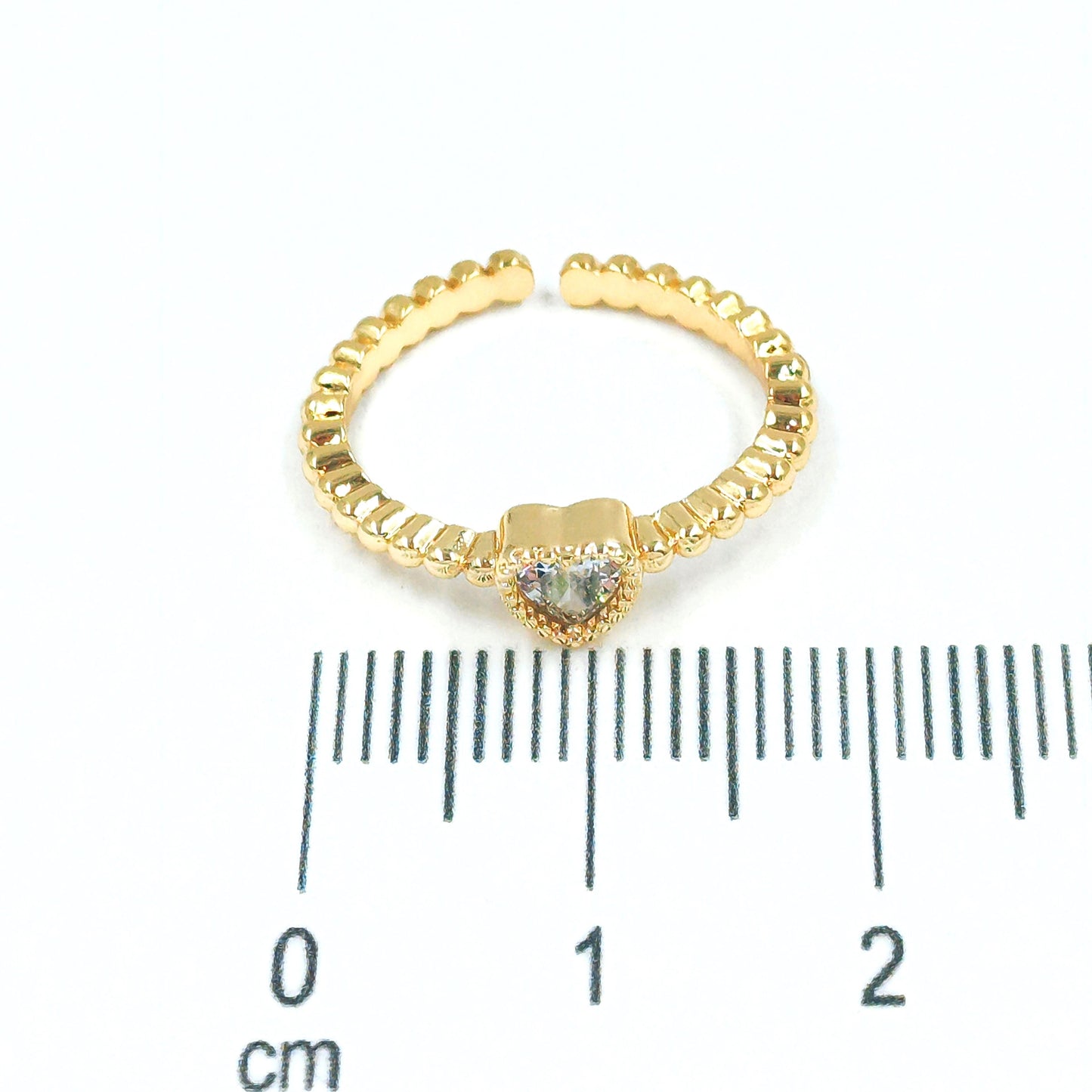 Anillo argolla corazon