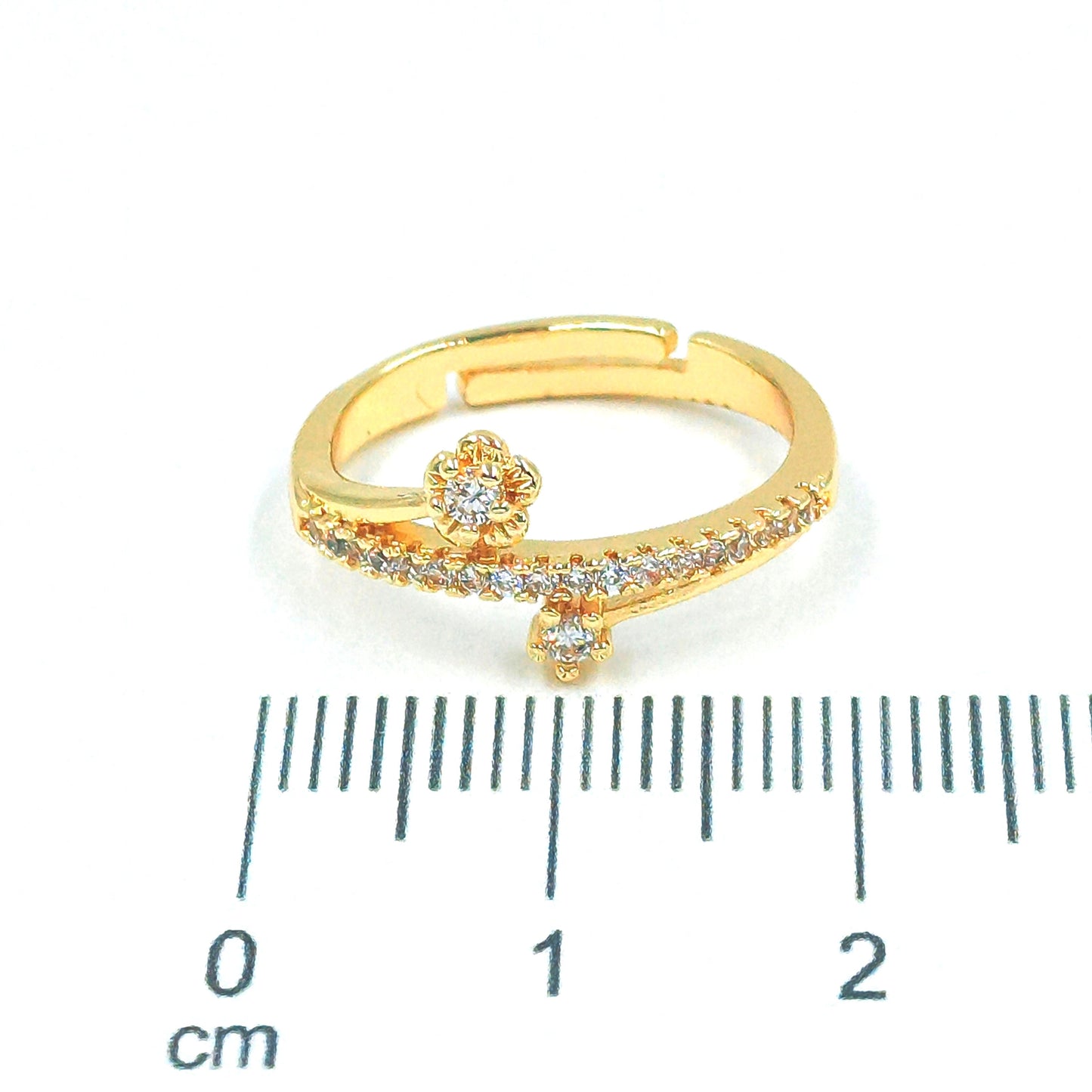 Anillo triple flor