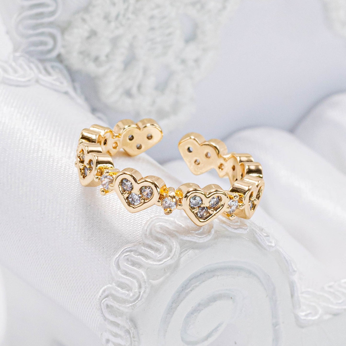 Anillo corazones