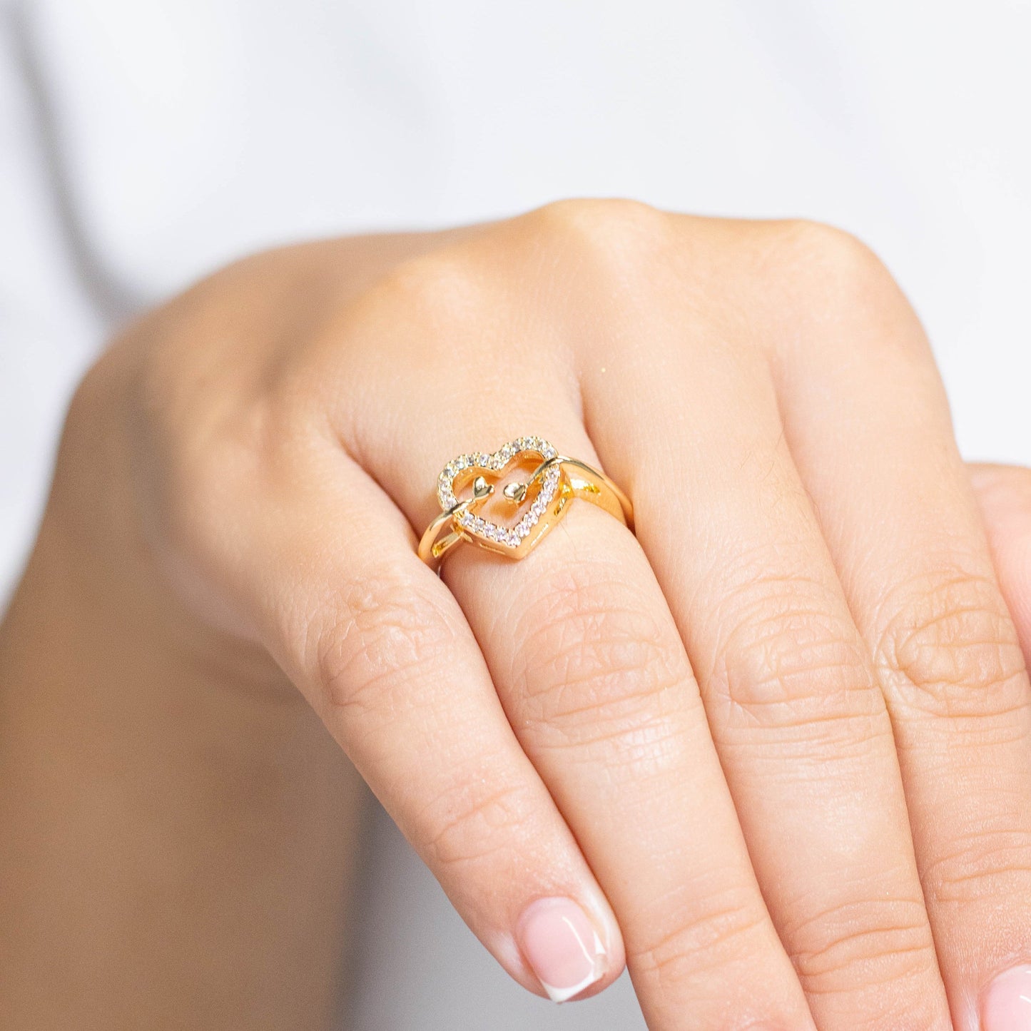 Anillo silueta corazon Amulí