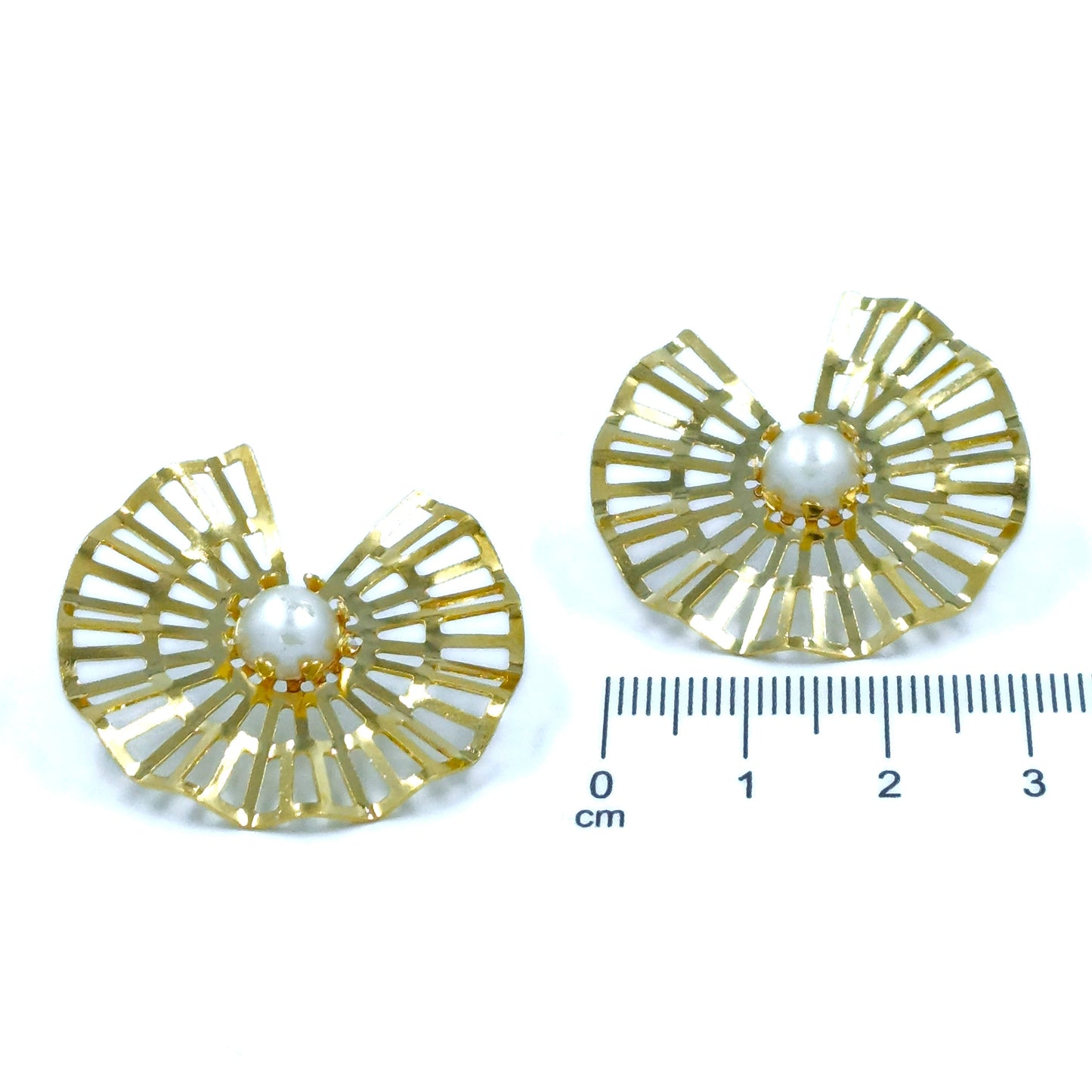 Arete bronce abanico