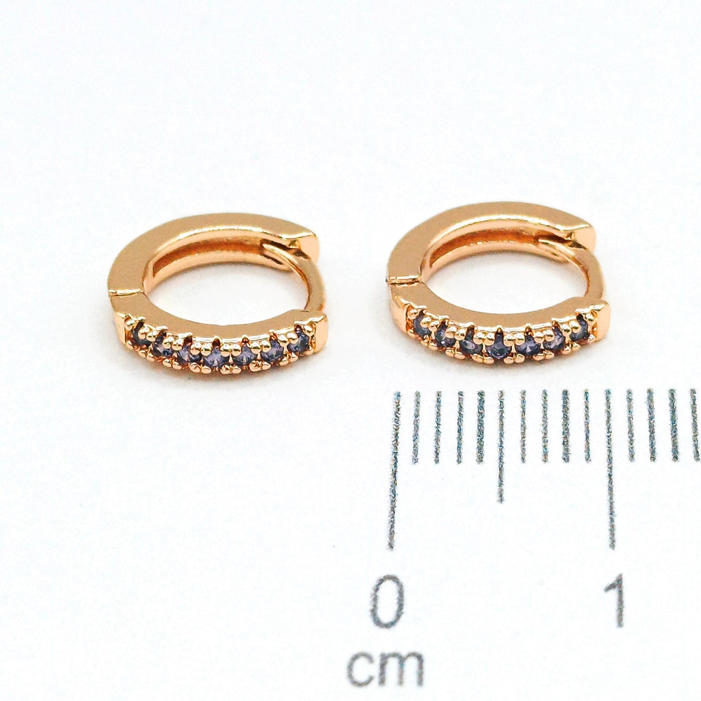 Cdga pequeña microzircones lila (10mm)