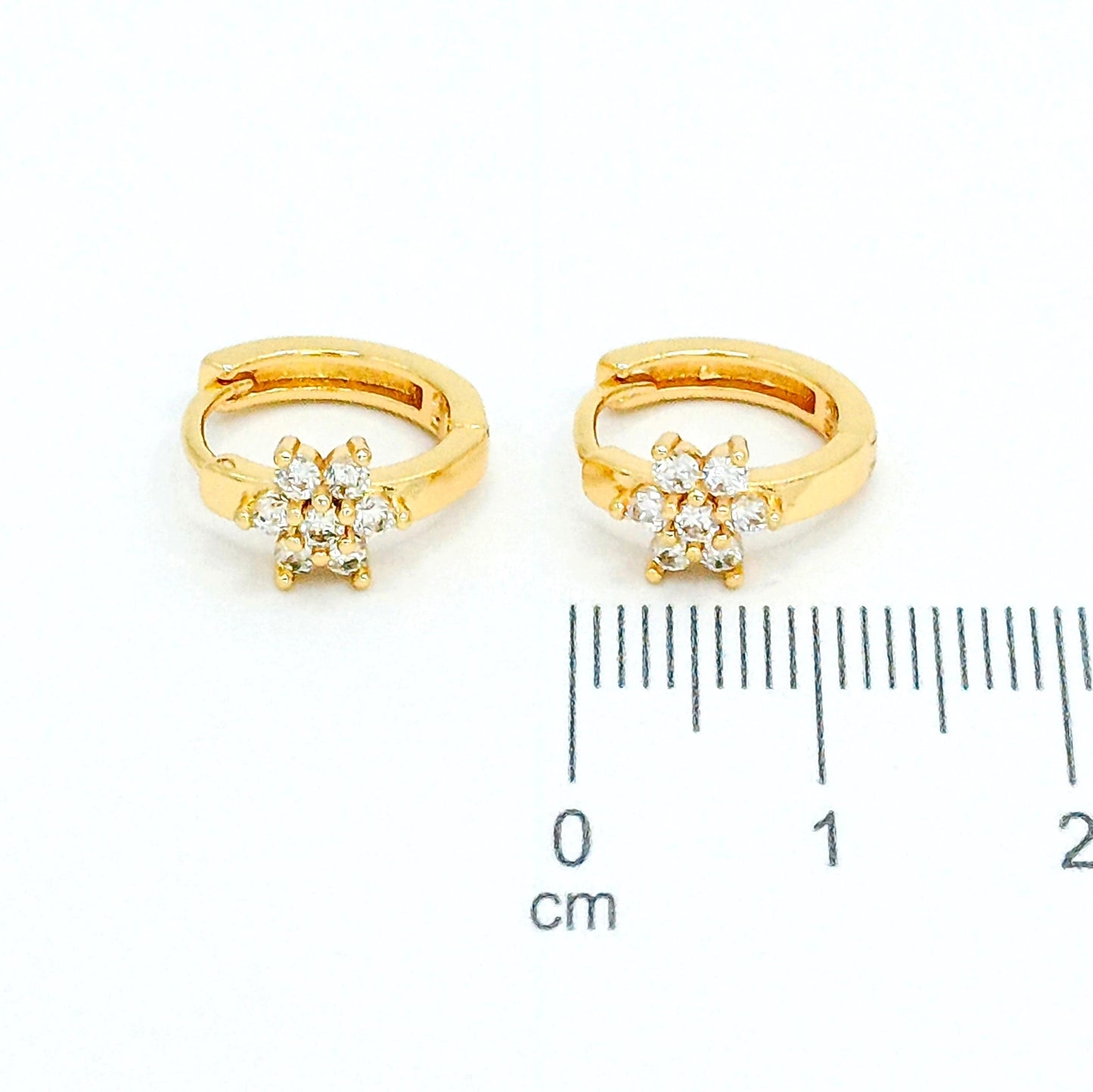 Candonga pqña flor microzircones (1,5cm) Amulí