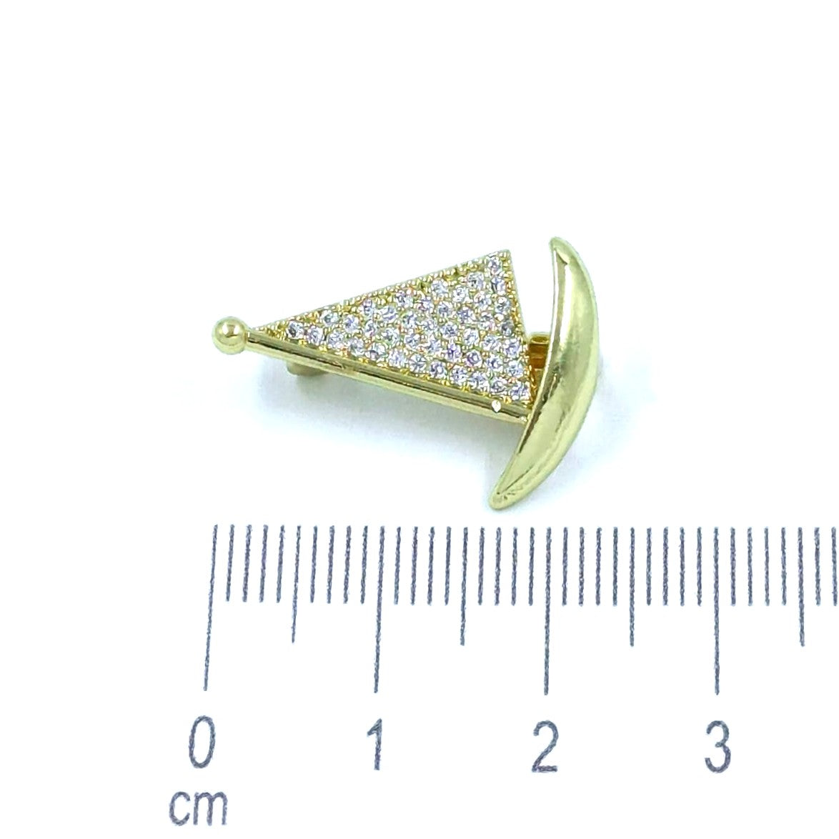 Broche velero microzircón