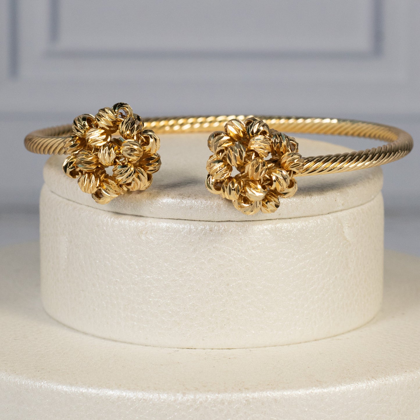 Pulsera aro ramo balines diamantadas