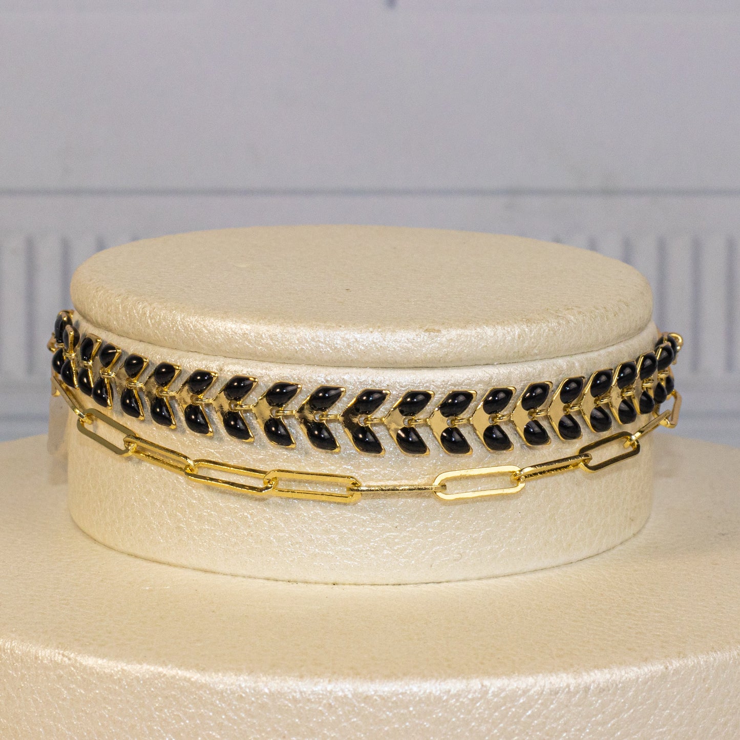Pulsera doble espiga esmaltada