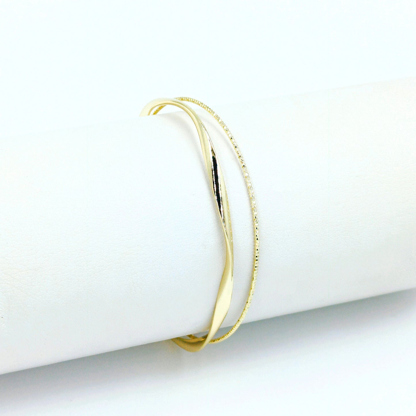 Pulsera doble diamantada