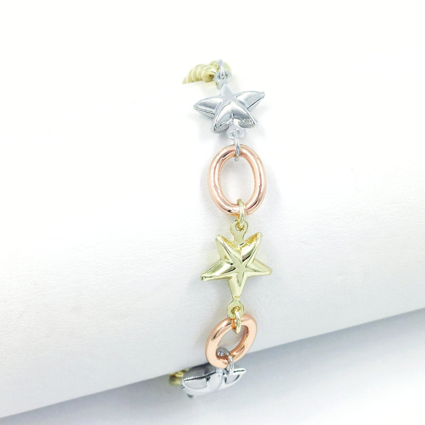 Pulsera 3 oros estrellas