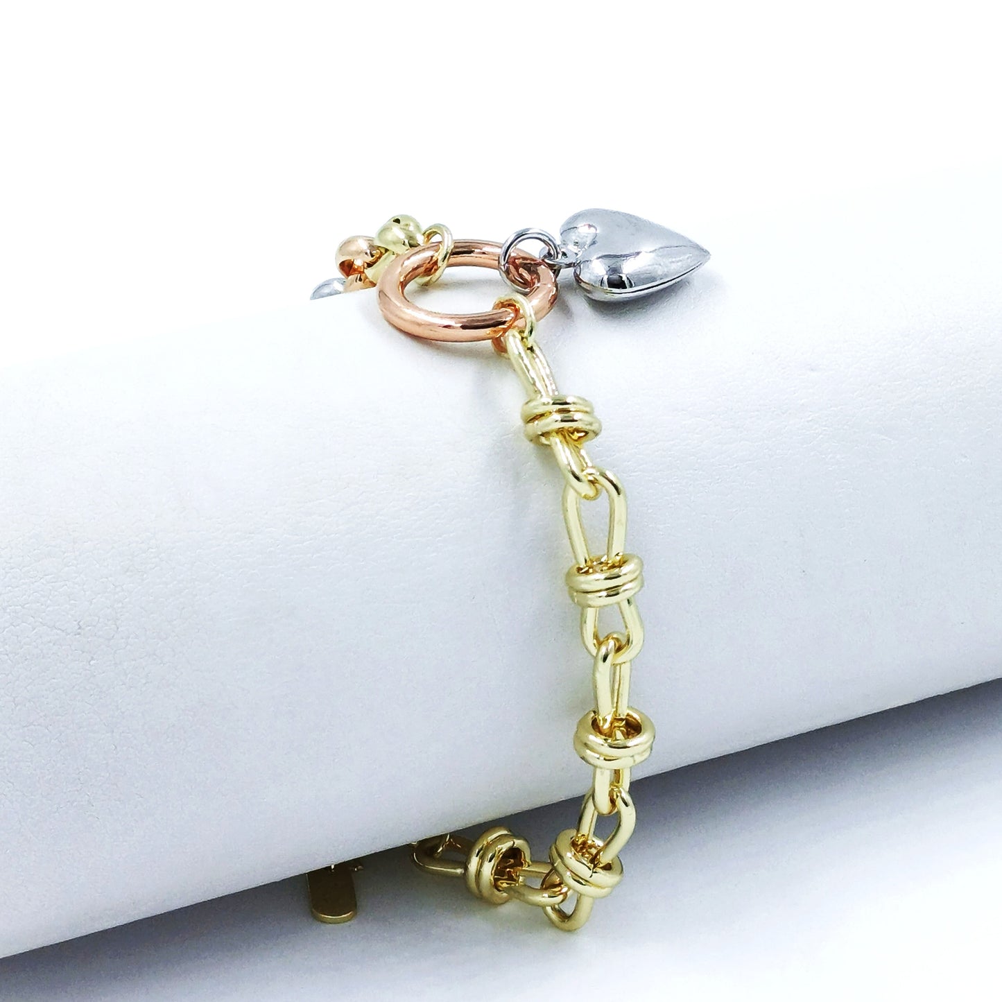 Pulsera 3 oros corazón