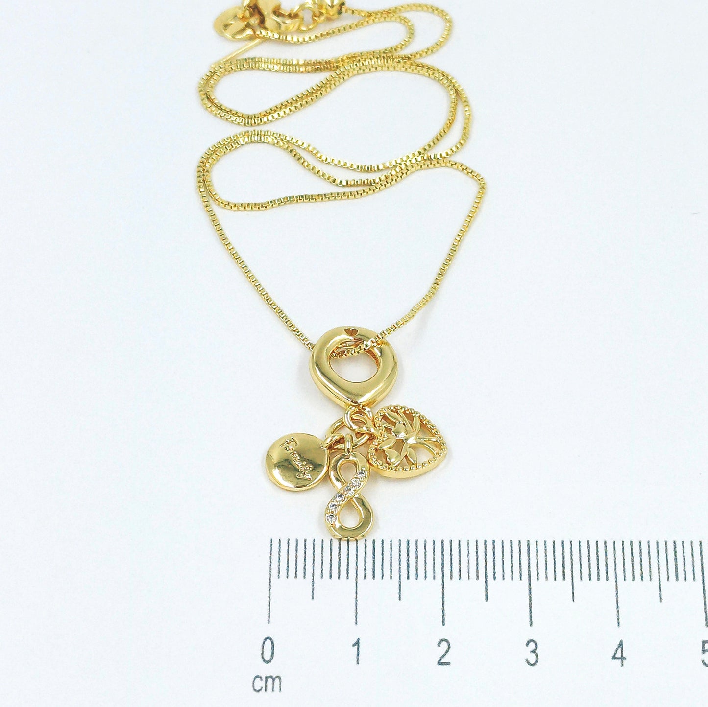 Collar rodio dijes arbol vida