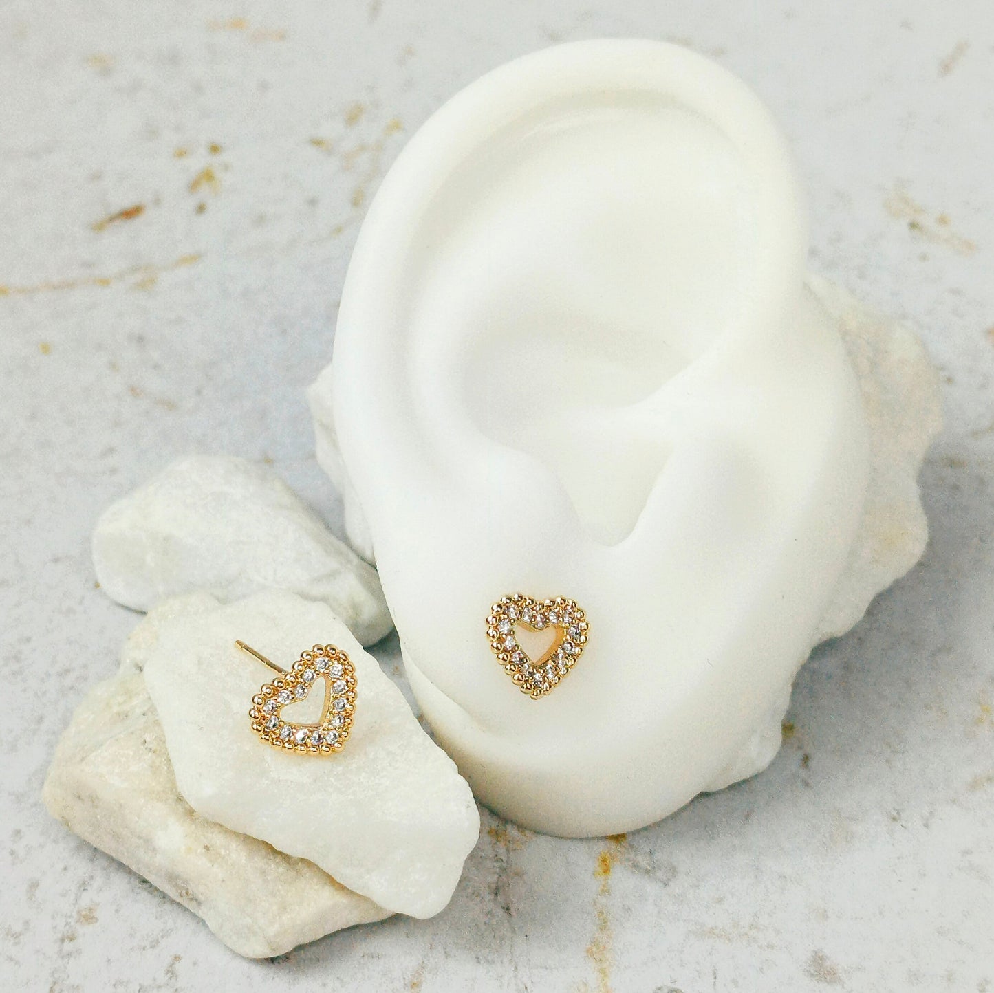 Topo silueta corazon microzircones