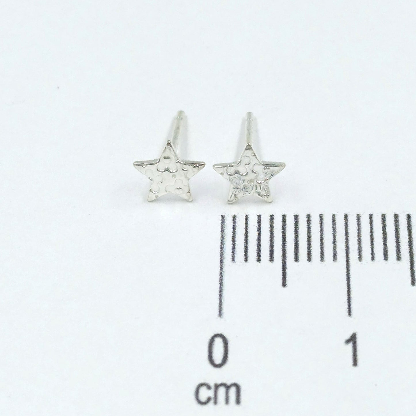 Topo plata estrella diamantada