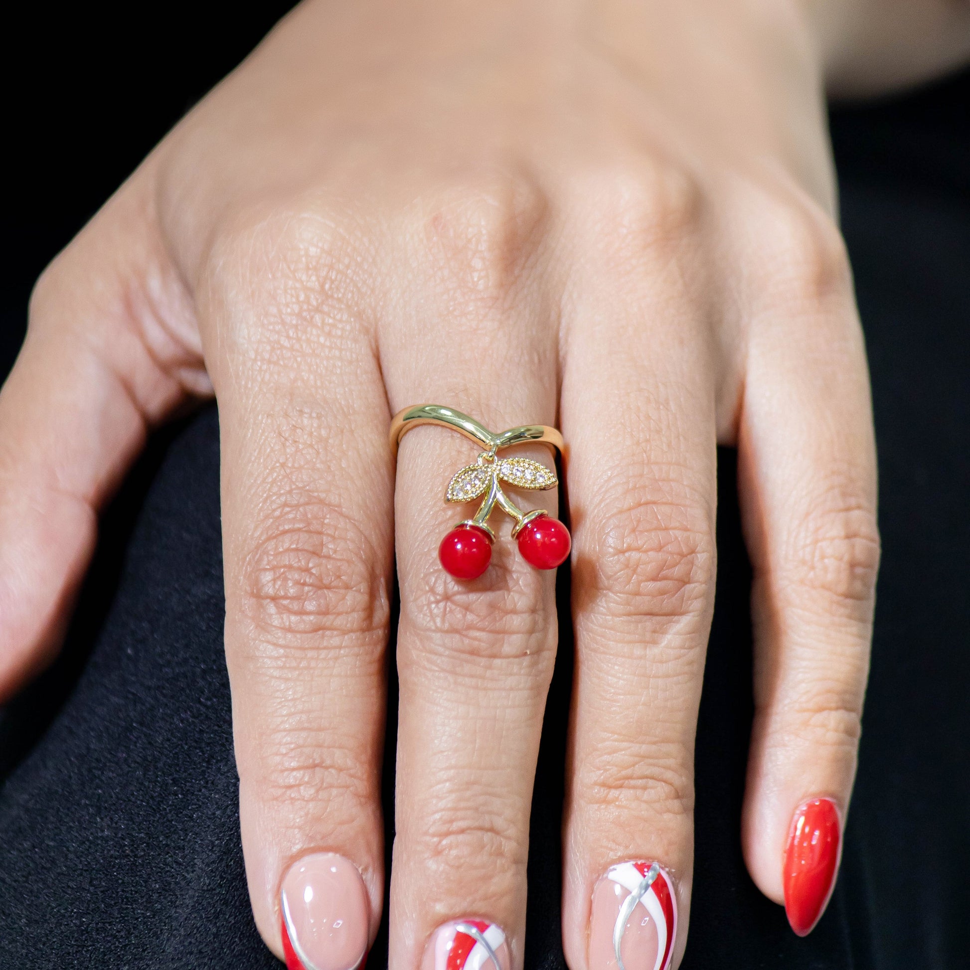 Anillo maxi cereza Amulí