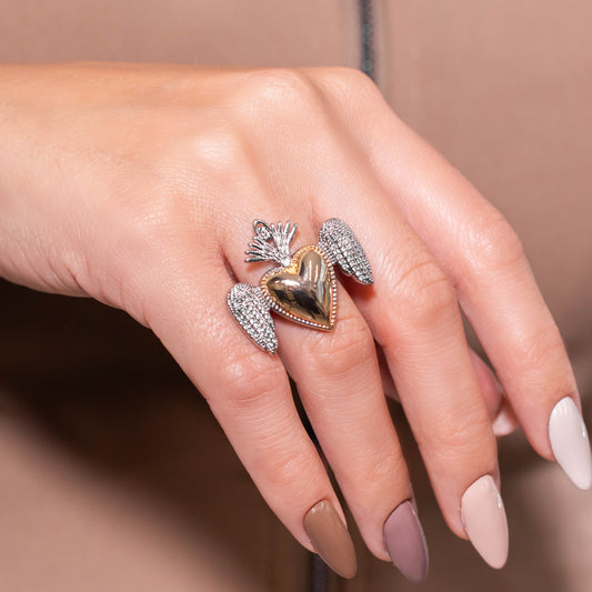 Anillo maxi dos oros  Amulí