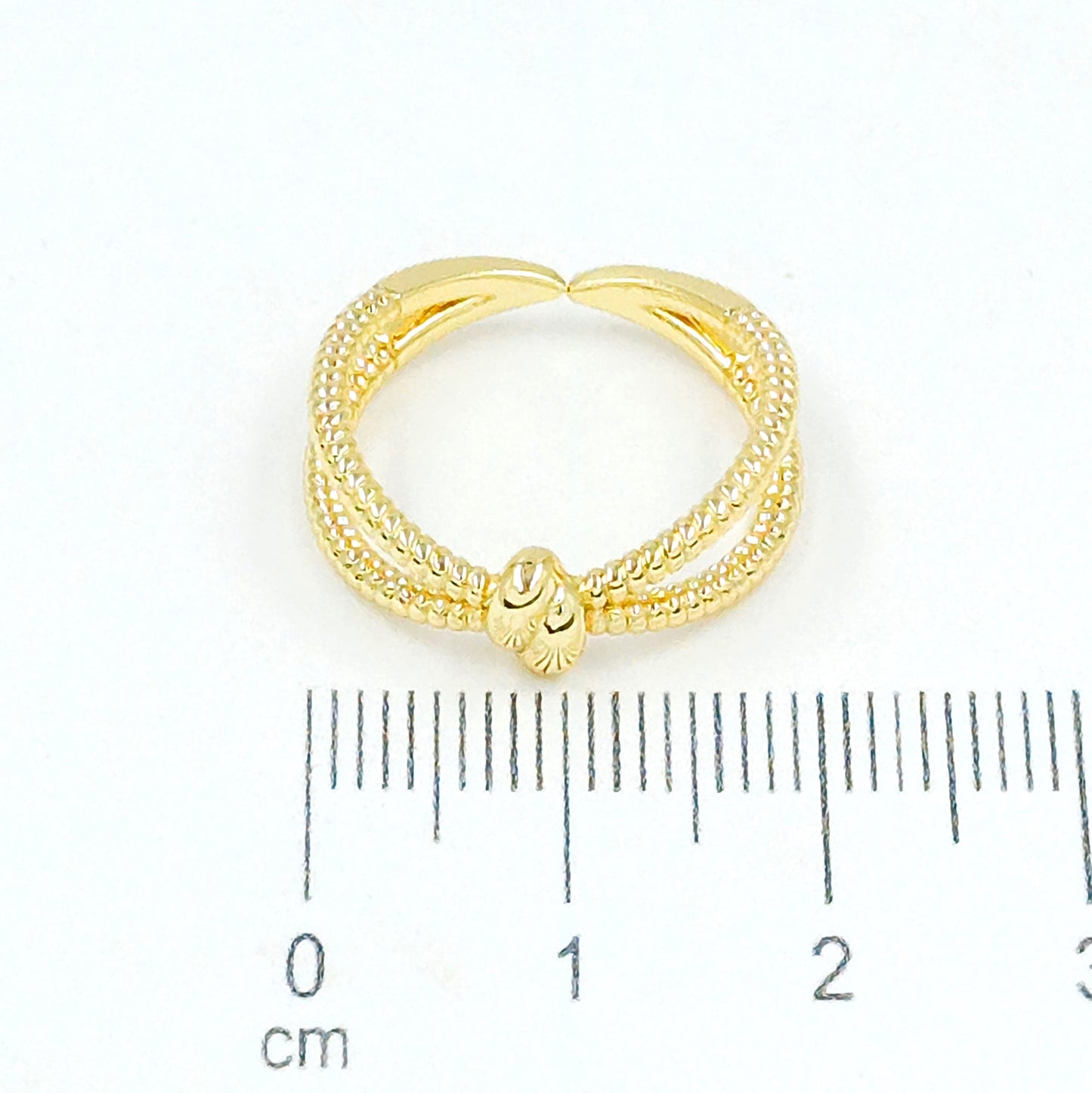 Anillo doble tallado