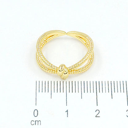 Anillo doble tallado