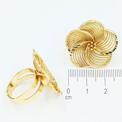 Anillo flor filigrana