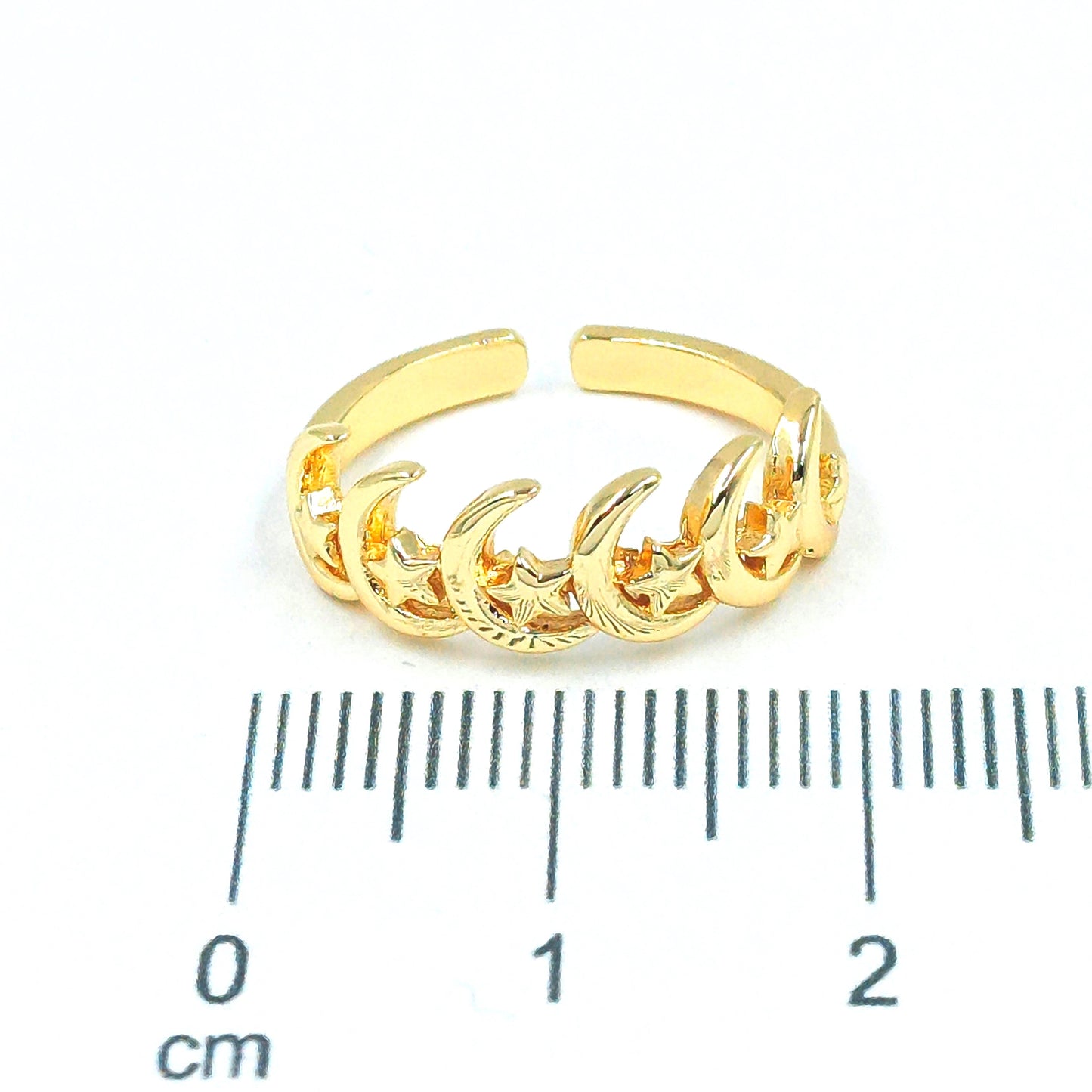 Anillo luna estrella