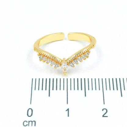 Anillo corona microzircones