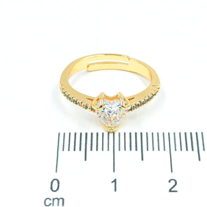 Anillo argolla zircón