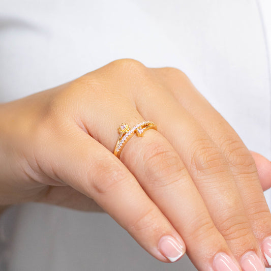 Anillo triple flor  Amulí