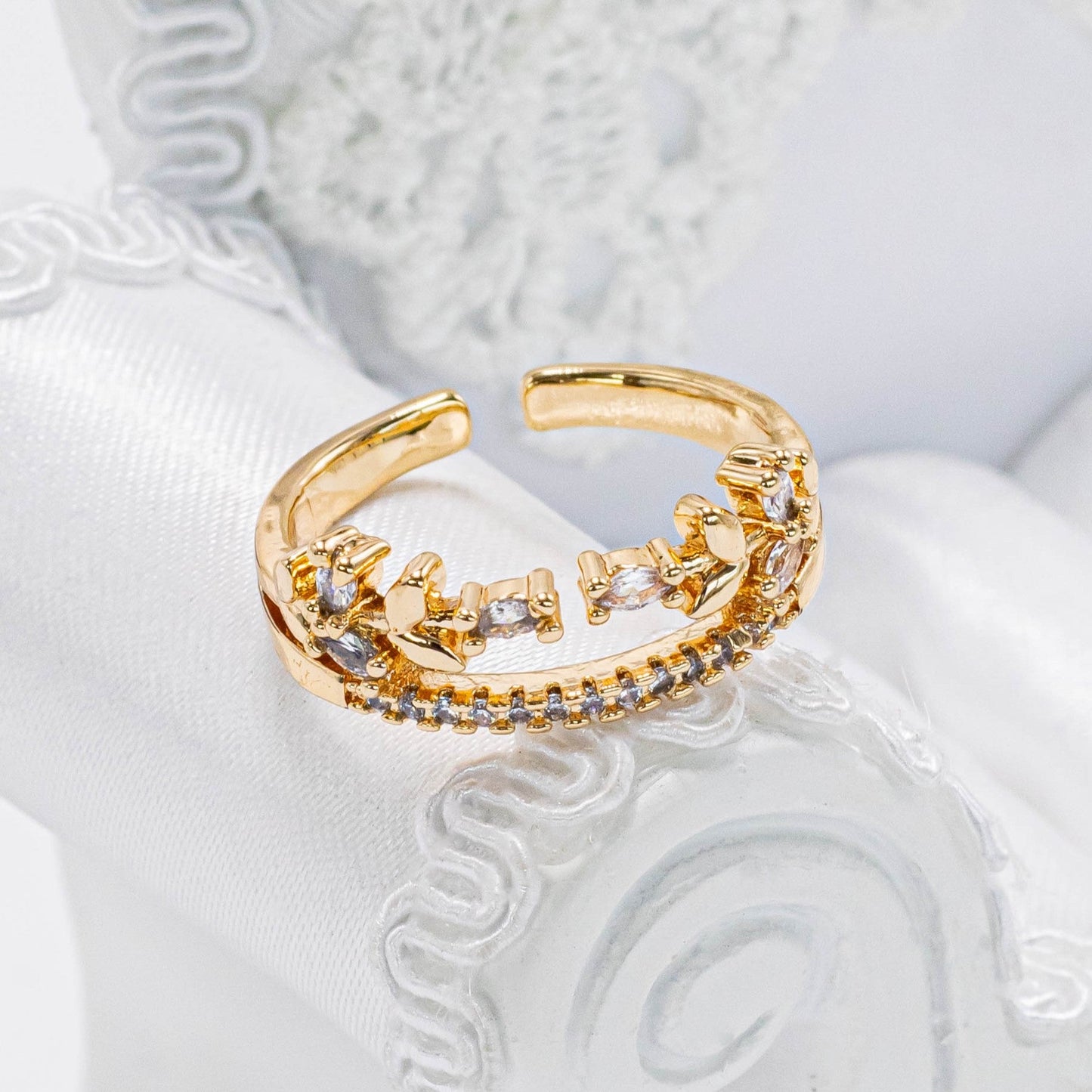 Anillo doble espiga