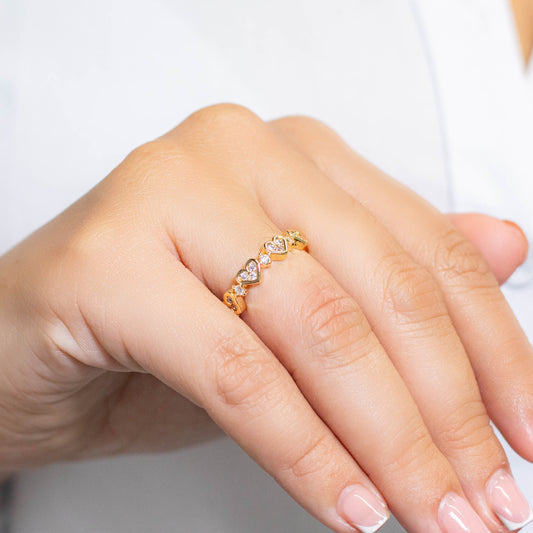 Anillo corazones  Amulí