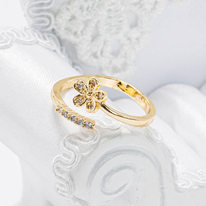 Anillo flor tallo