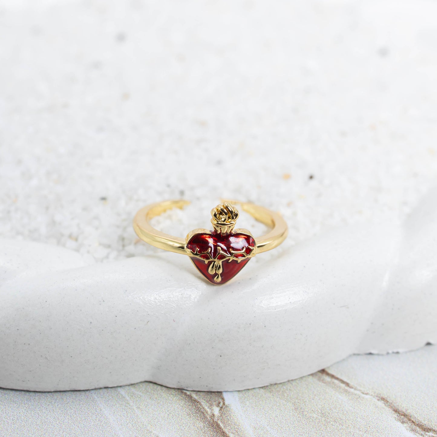 Anillo corazón de Jesús