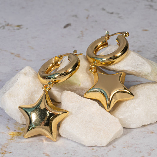Arete chunky estrella (5cm)