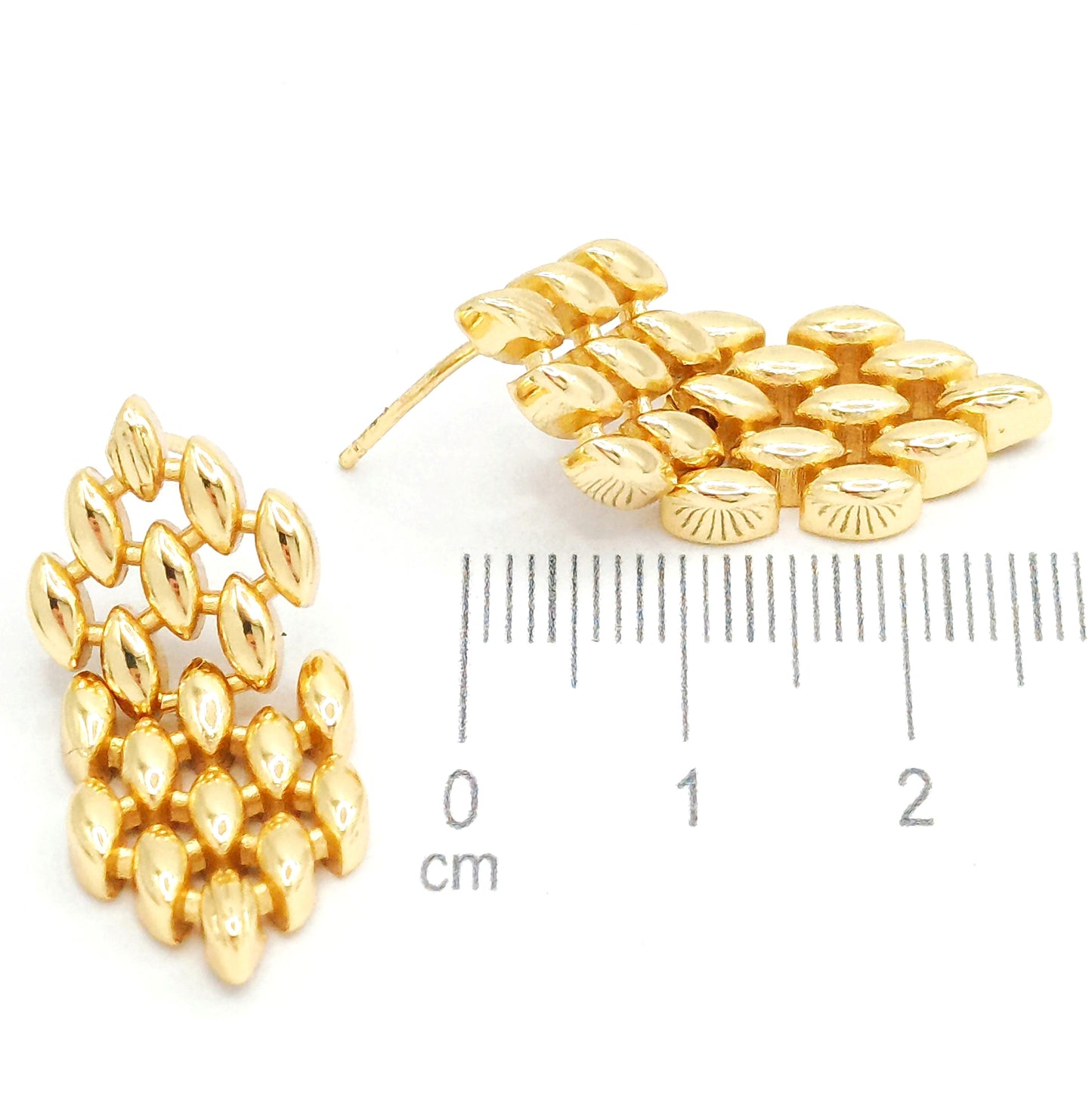 Arete eslabones (3cm) Amulí