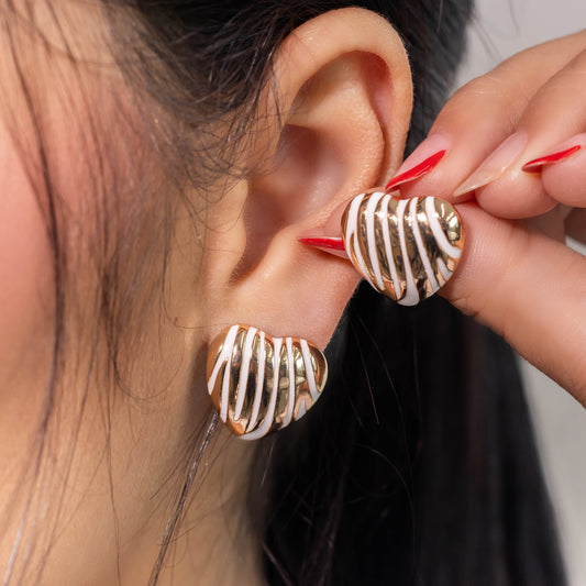 Arete corazon print  Amulí