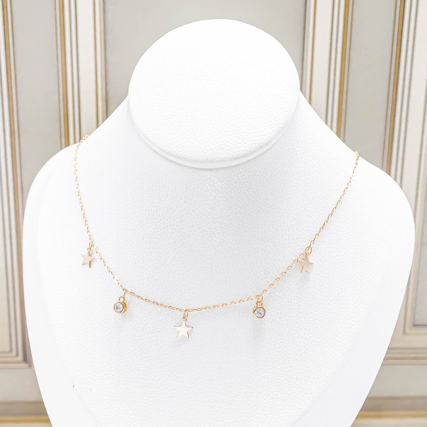 Cadena dijes estrellas