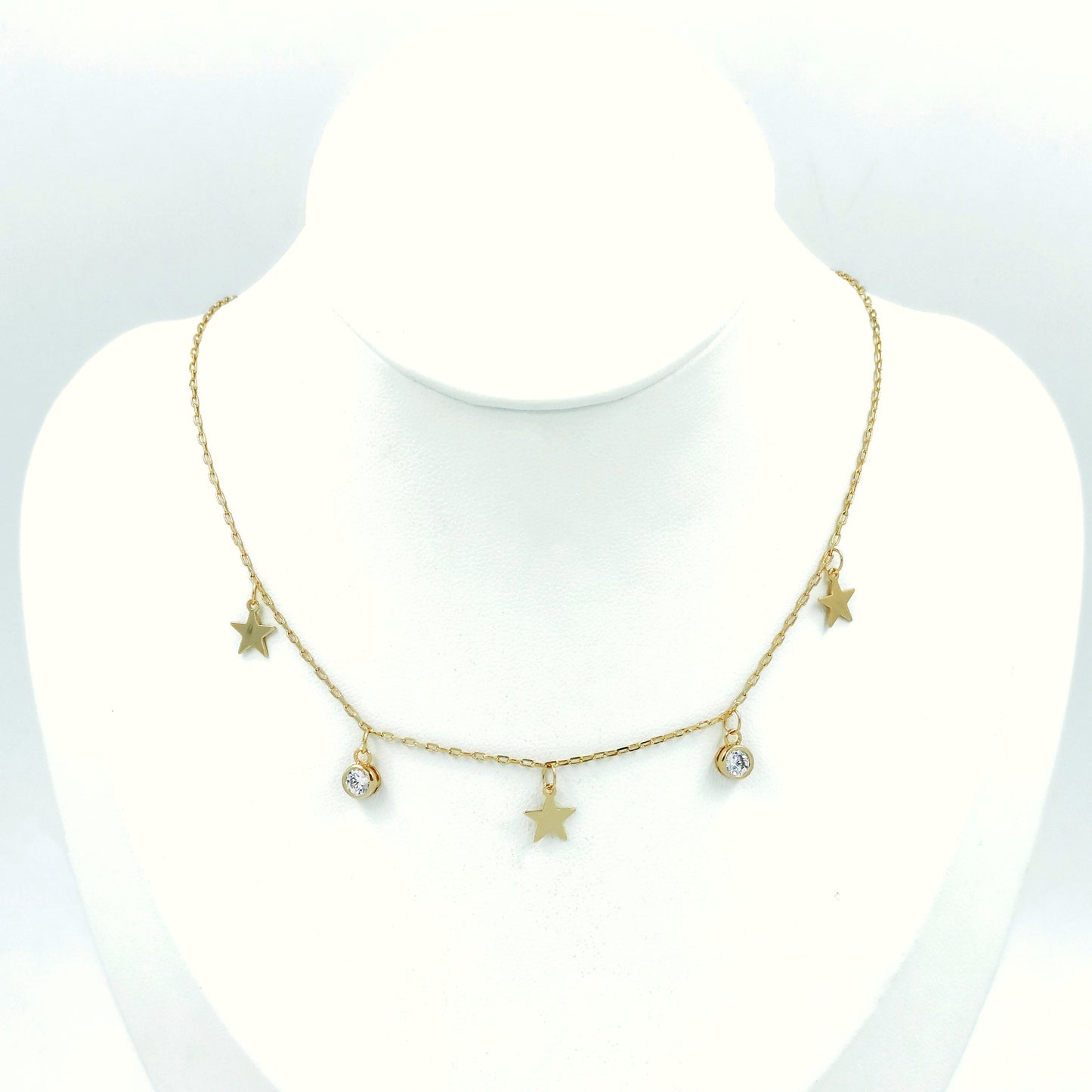 Cadena dijes estrellas