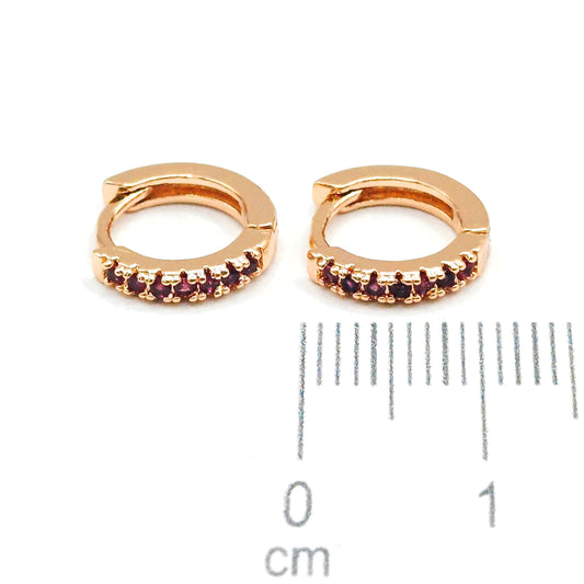 Cdga pequeña microzircones magenta (10mm)