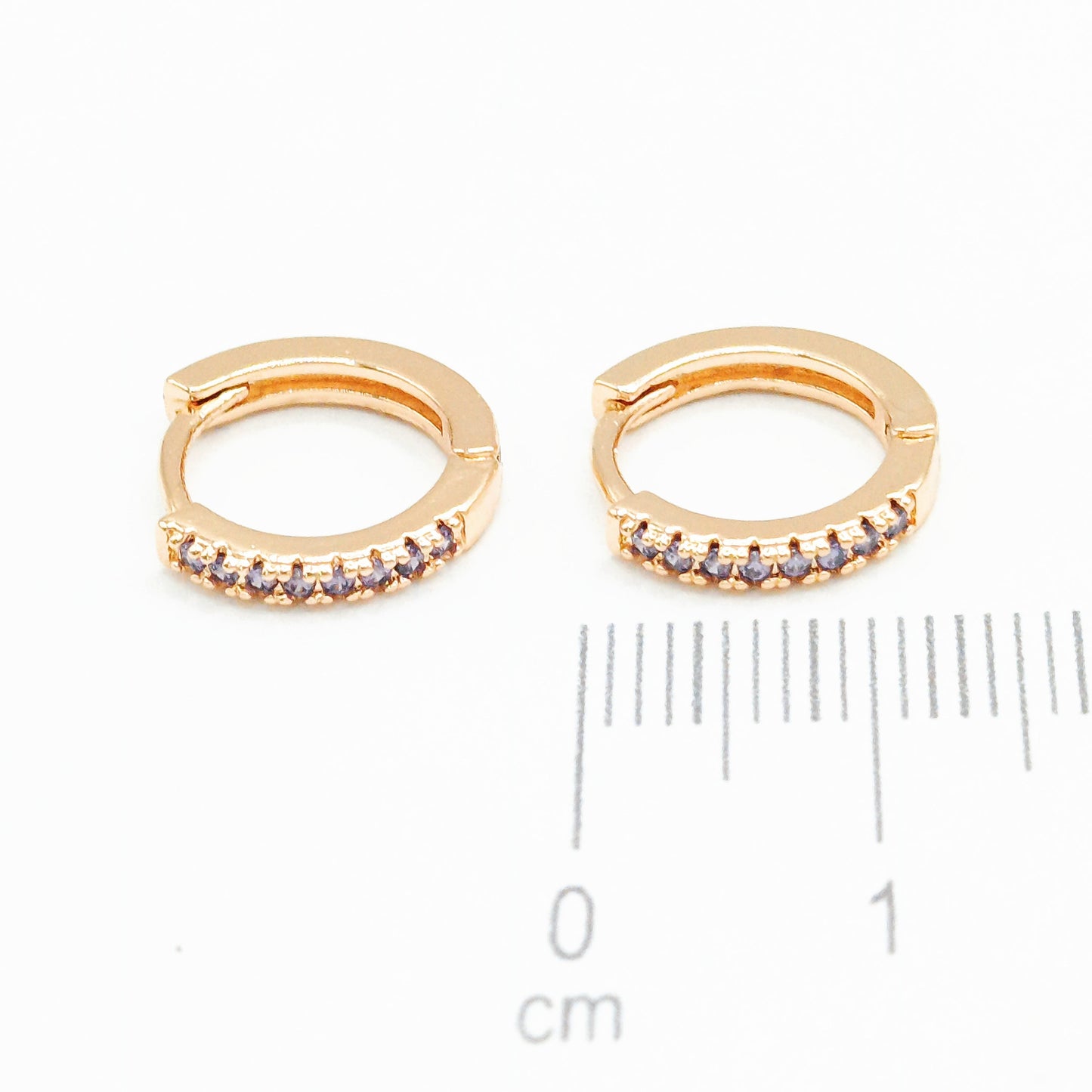 Cdga pequeña microzircones lila (12mm)