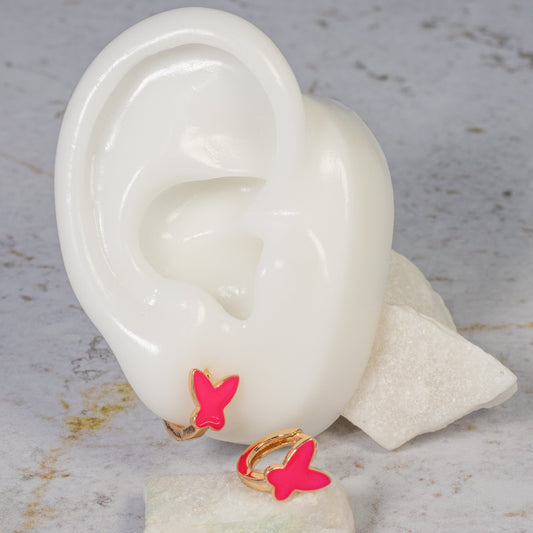 Candonga pequeña mariposa esmaltada (1cm)