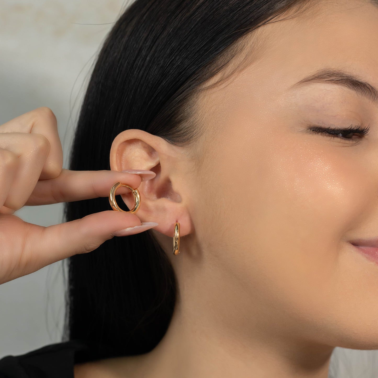 Candonga pequeña lisa 1,8cm