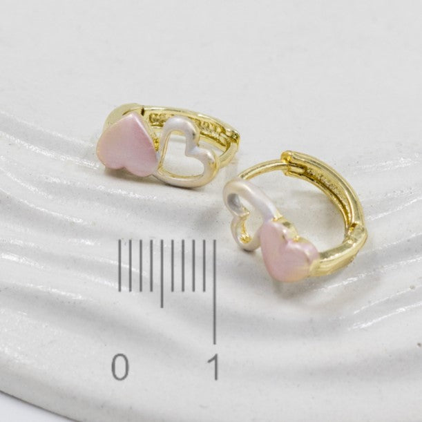 Candonga pequeña corazon esmaltado (1,1cm)