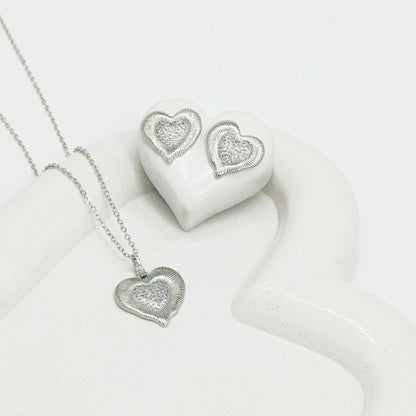 Duo corazon tallado P