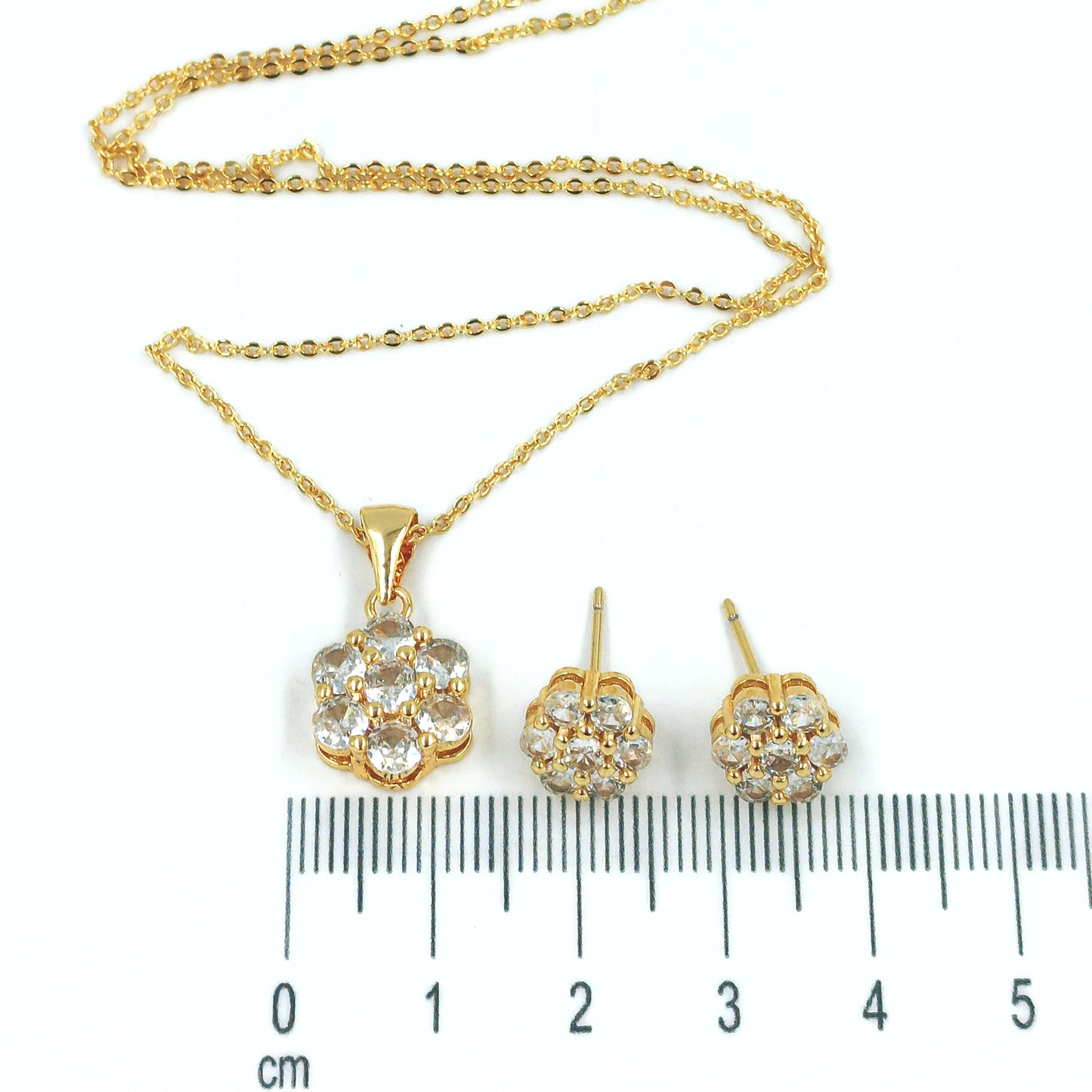 Duo flor zircones