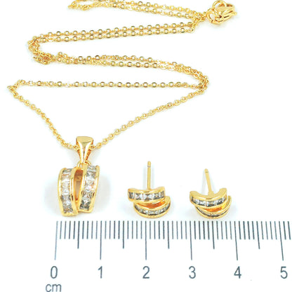 Duo semi aro zircones