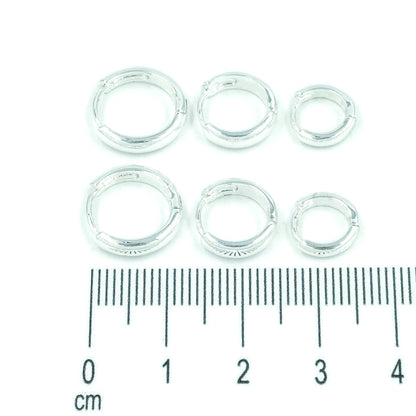 Orejera candonga lisa plata