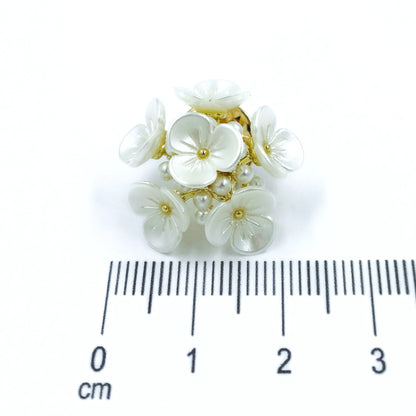 Broche ramo de perlas