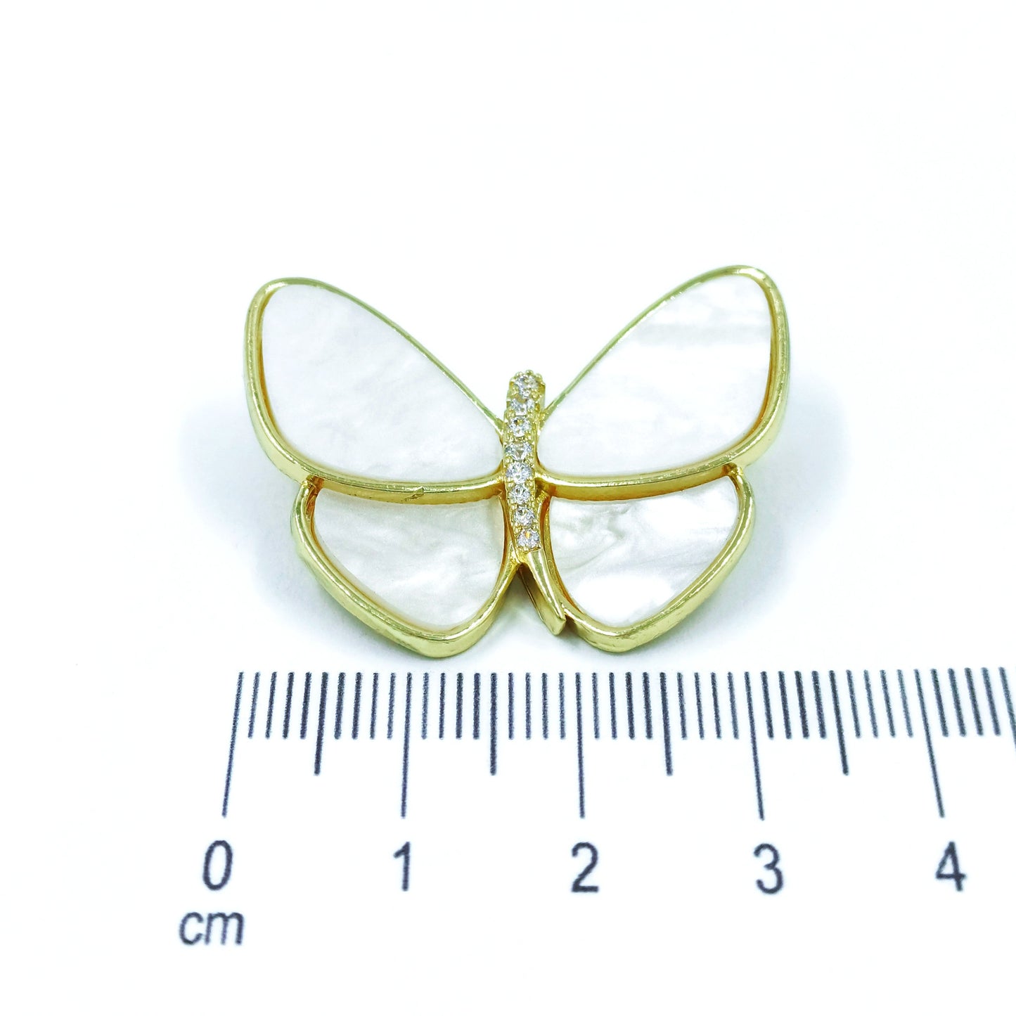 Broche mariposa nacar
