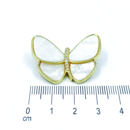 Broche mariposa nacar