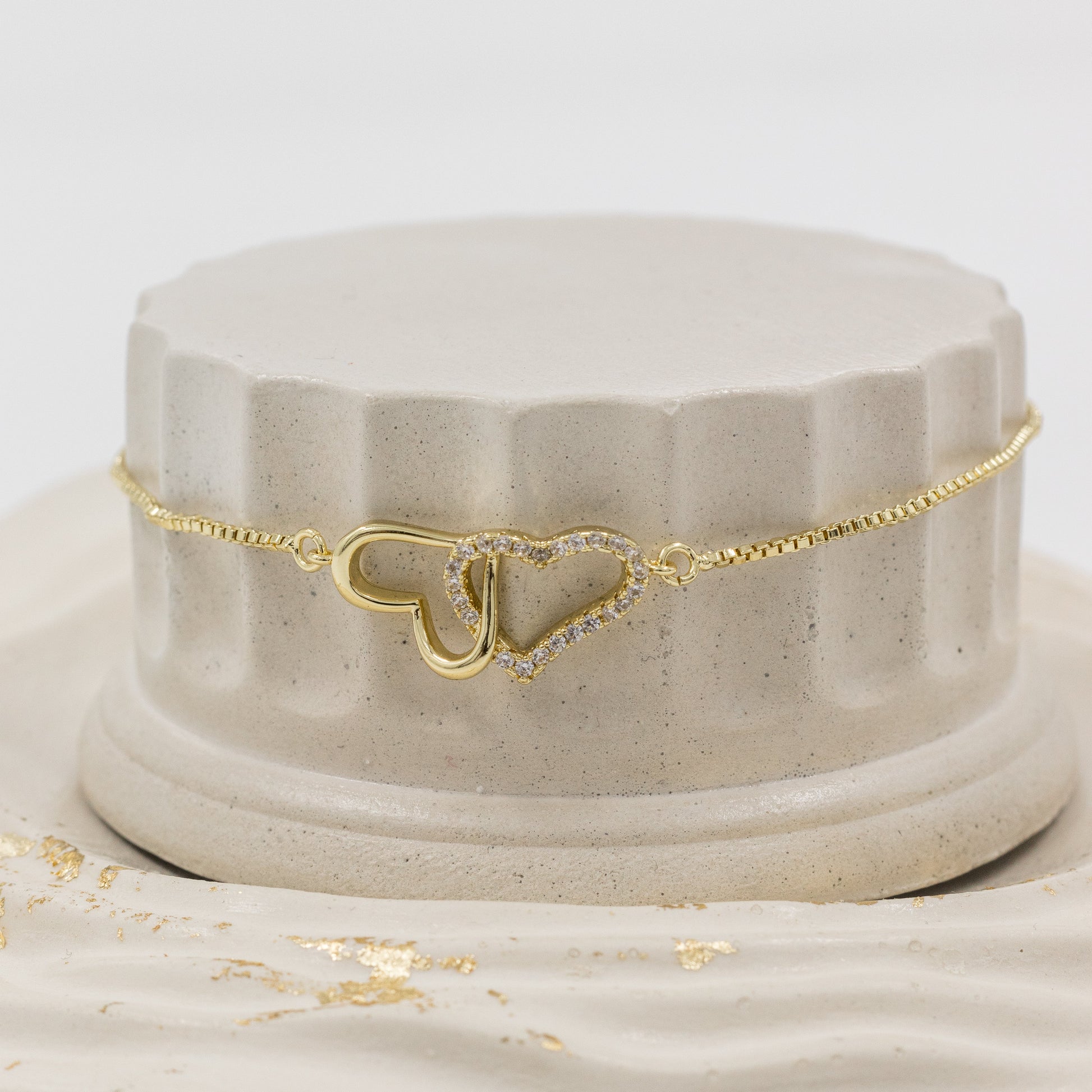 Pulsera dos corazones Amulí