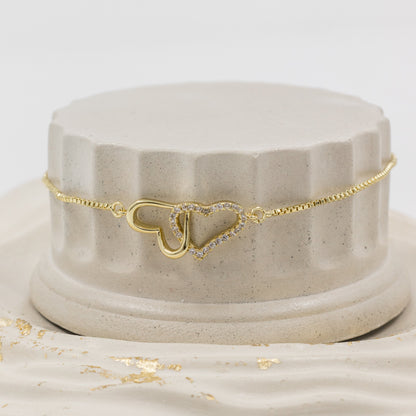 Pulsera dos corazones Amulí