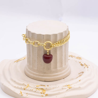 Pulsera eslabones manzana